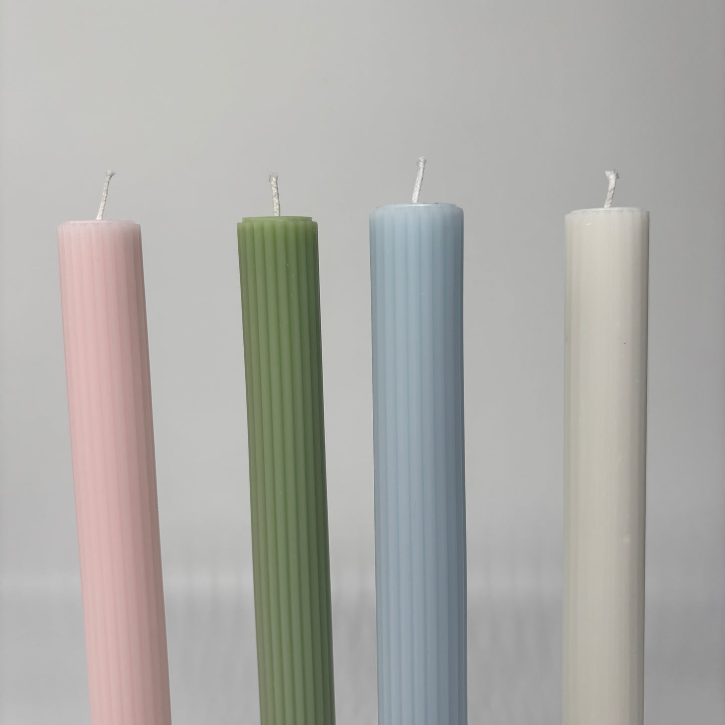 FLUTED COLUMN CANDLES 27cm