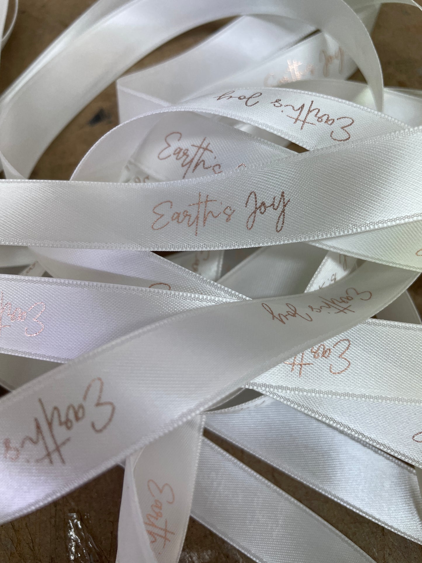 CUSTOM PRINT RIBBON WHITE