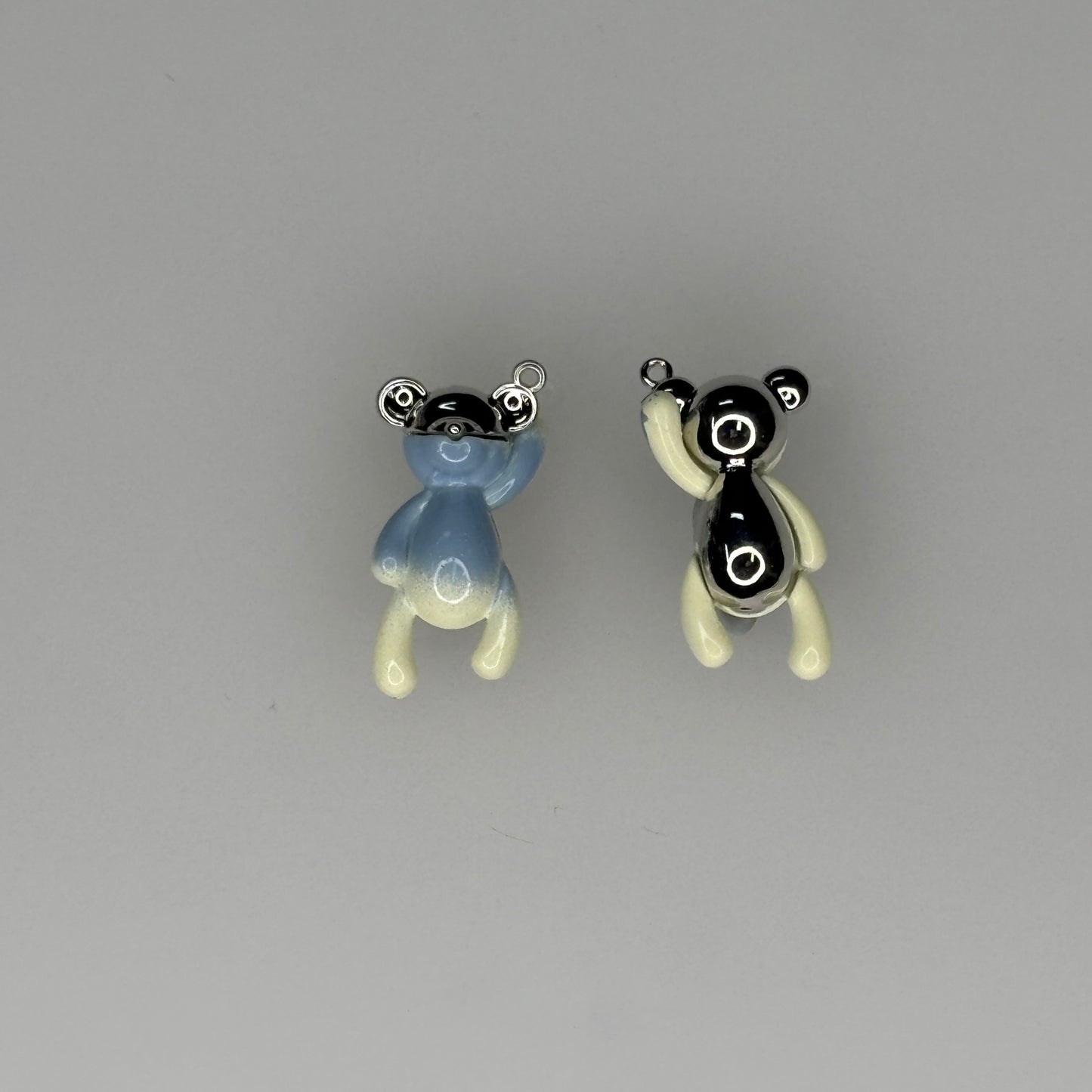 HANGING TEDDY BEARS PINK CHARM PENDANT