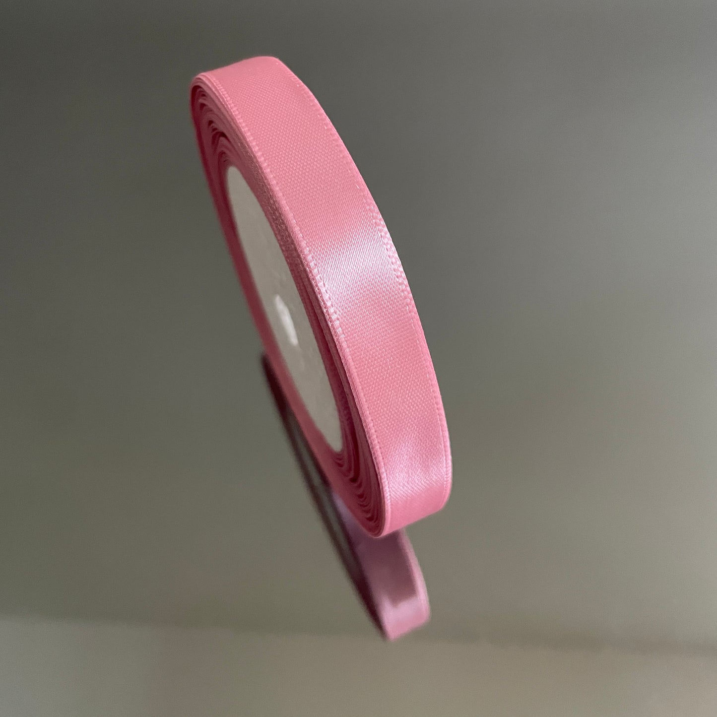 1.2CM BLUSH PINK SINGLE SIDED SATIN RIBBON 25 YARDS