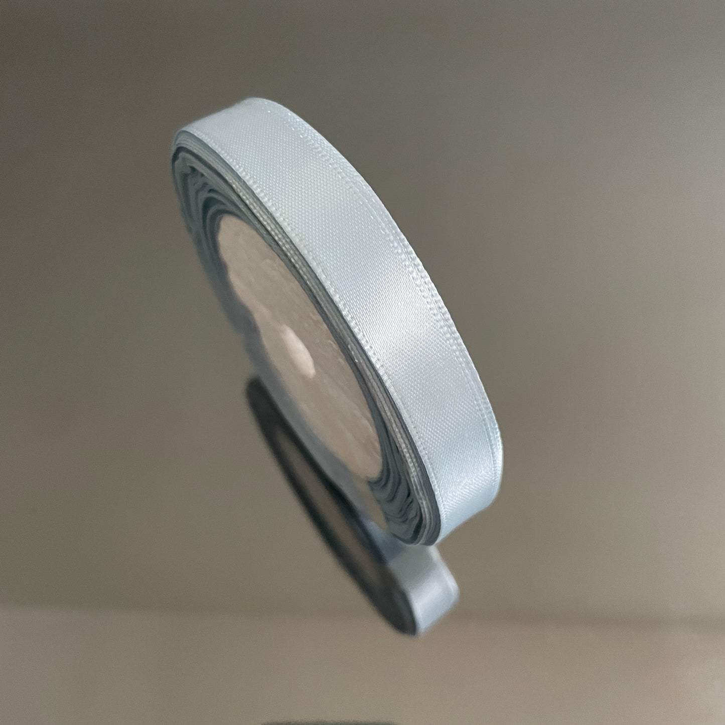 1.2CM DUSTY BLUE SINGLE SIDED SATIN RIBBON 25 YARDS