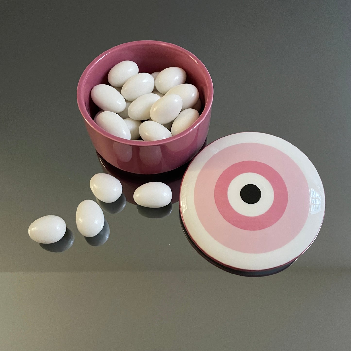 EVIL EYE MATI CERAMIC TRINKET BOX BOMBONIERE
