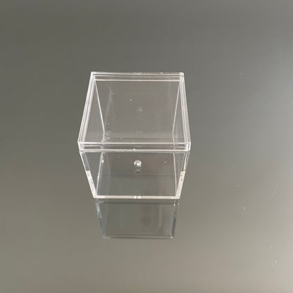 12 x CLEAR ACRYLIC BOXES 4.5cm