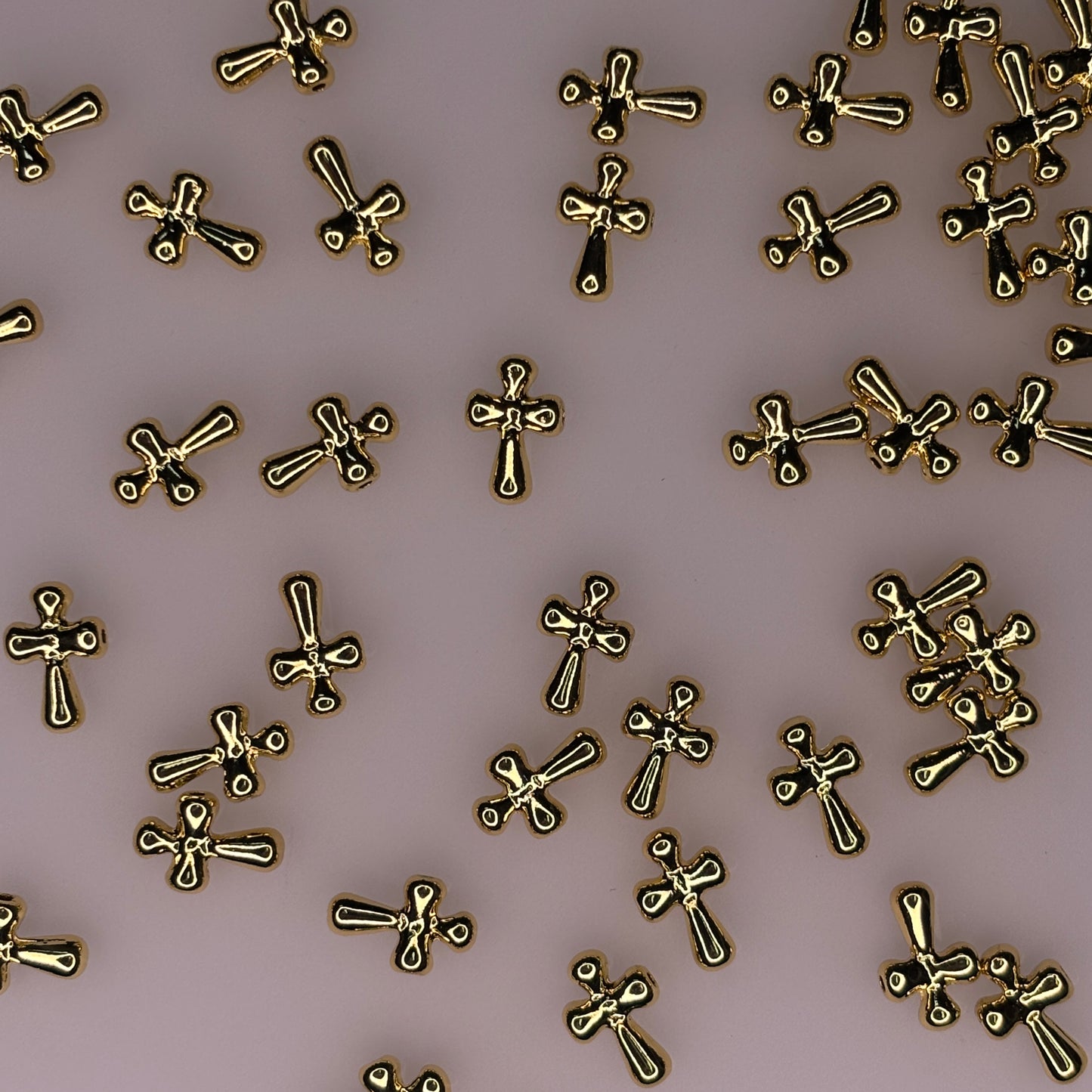 GOLD CROSS CHARM PENDANT