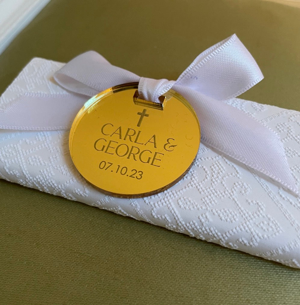 MINI CHOCOLATE BAR FAVOR WITH TAG FOR WEDDING