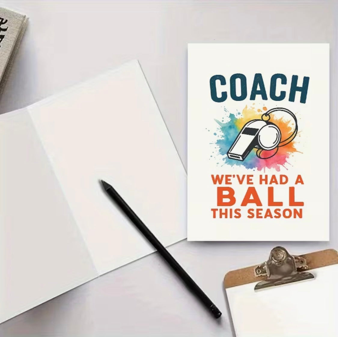 COACH WE’VE HAD A BALL THIS SEASON CARD