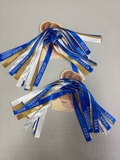 NETBALL RIBBONS SET OF 3