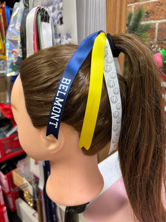 BASKETBALL RIBBONS SET OF 3