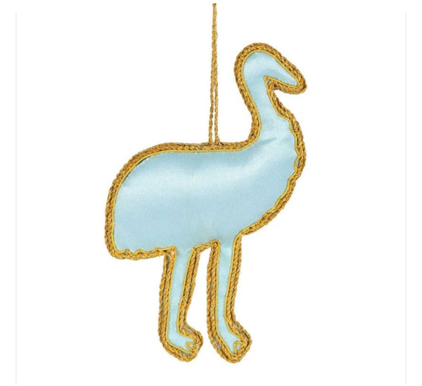EMU BEADED CHRISTMAS ORNAMENT