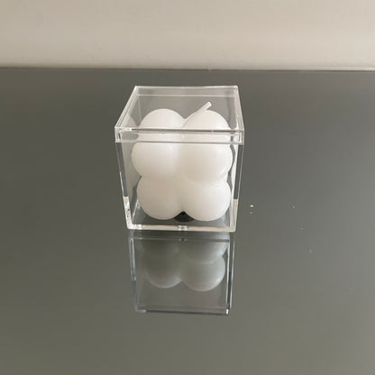 12 x CLEAR ACRYLIC BOXES 4.5cm