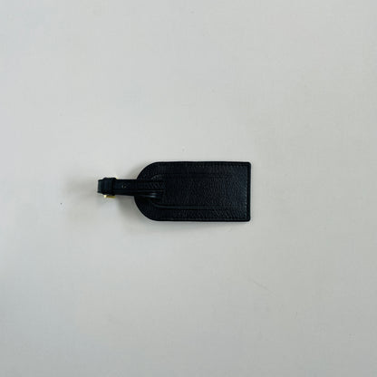 PERSONALISED LEATHER PASSPORT COVER AND LUGGAGE TAG SET BLACK