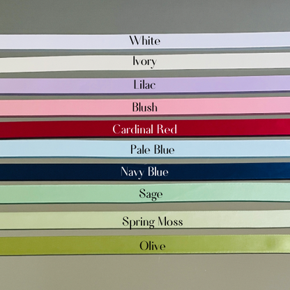 25MM WIDE DOUBLE SIDED SATIN RIBBON SOLD BY THE METRE