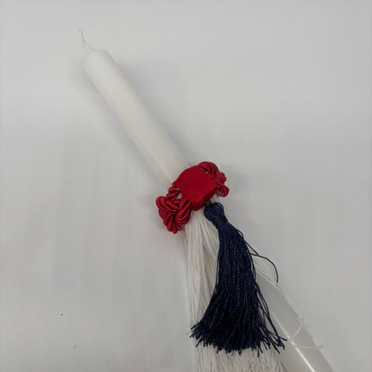 Evzone Navy Tassel Easter Palm Sunday Candle Lambatha Orthodox Easter