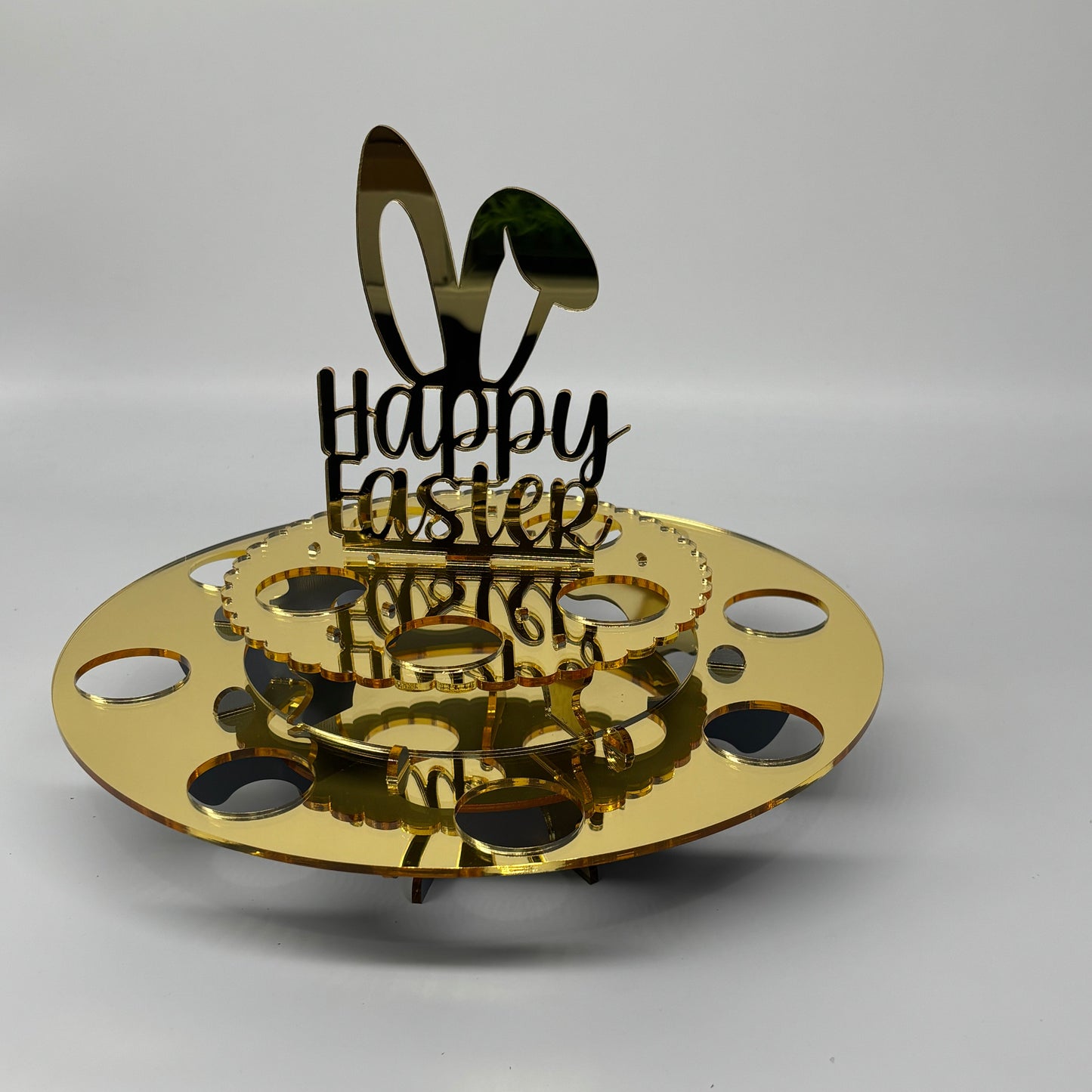 Easter Egg Stand 2 Layer Happy Easter