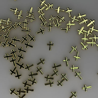 GOLD CROSS CHARM PENDANT