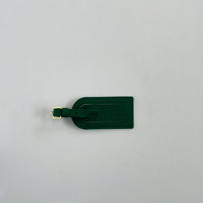 PERSONALISED LEATHER PASSPORT COVER AND LUGGAGE TAG SET EMERALD