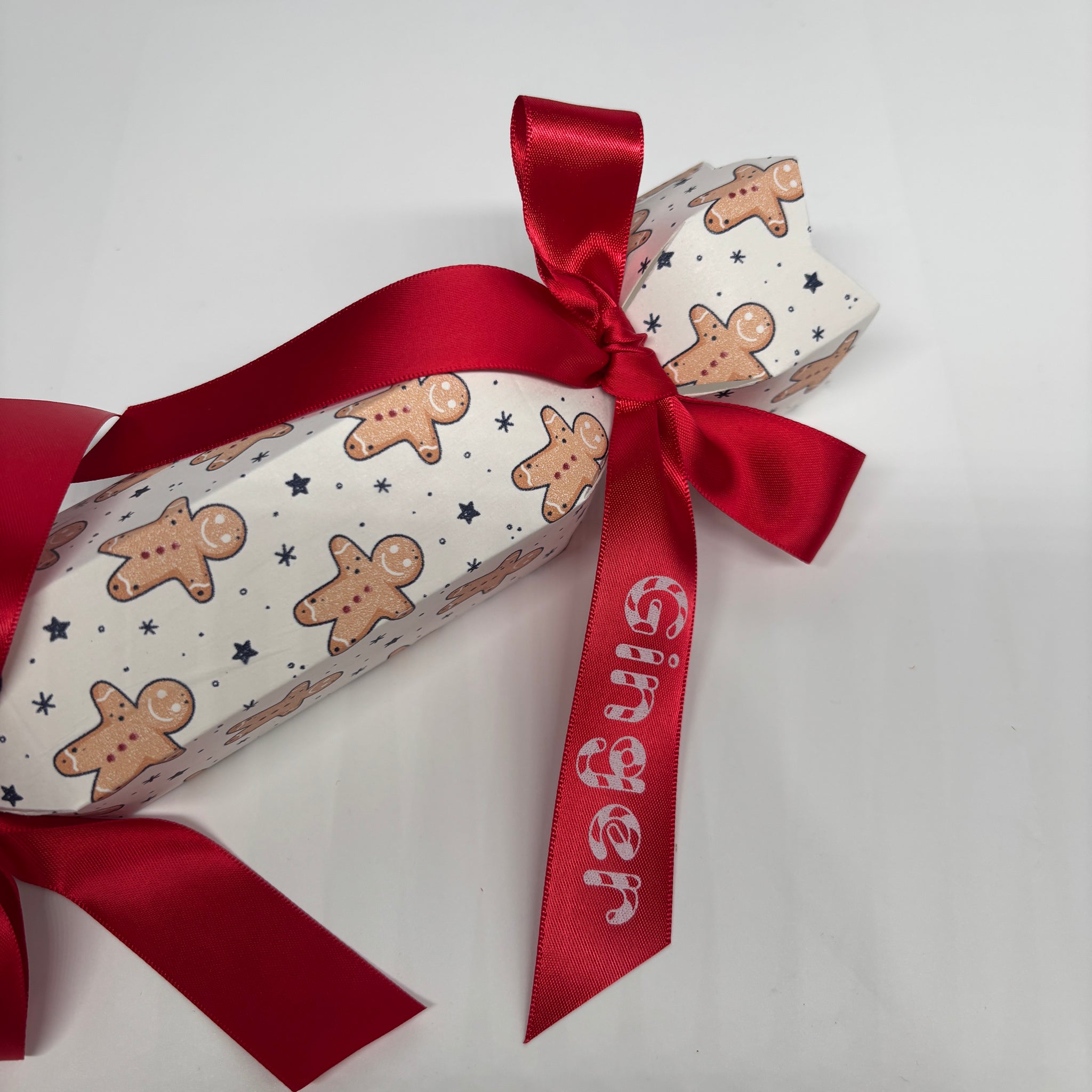 PERSONALISED CHRISTMAS CRACKERS GINGERBREAD