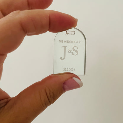 10 PERSONALISED ARCH TAGS
