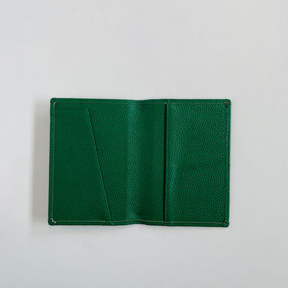PERSONALISED LEATHER PASSPORT COVER AND LUGGAGE TAG SET EMERALD