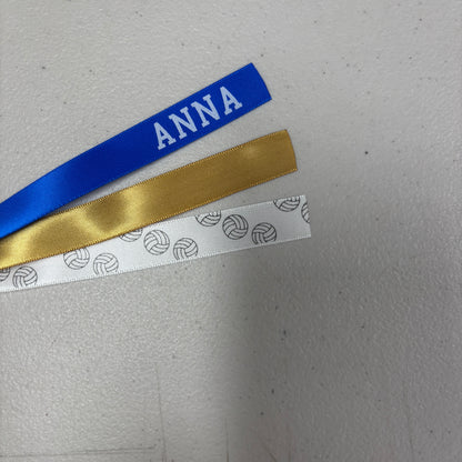 NETBALL RIBBONS SET OF 3