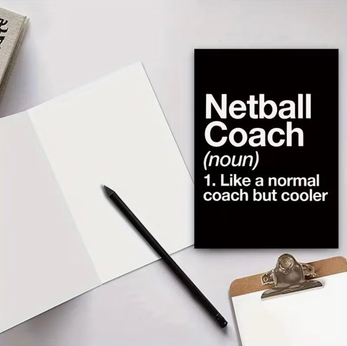 NETBALL COACH CARD