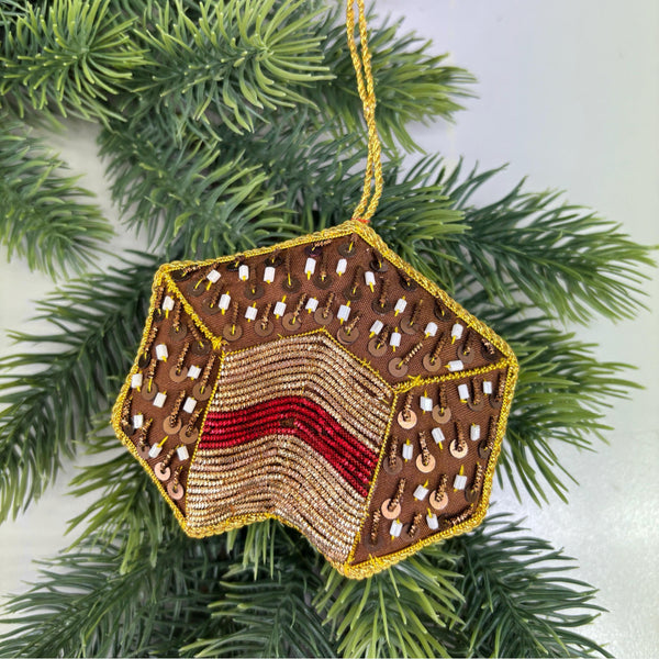 LAMINGTON BEADED CHRISTMAS TREE ORNAMENT