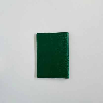 PERSONALISED LEATHER PASSPORT COVER AND LUGGAGE TAG SET EMERALD