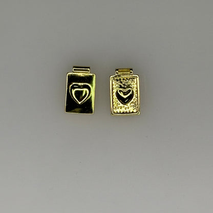 GOLD PLATE HEART CHARM PENDANT
