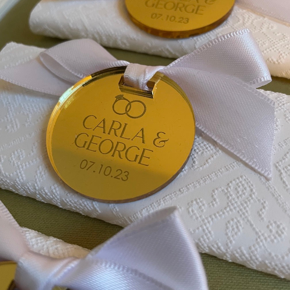 MINI CHOCOLATE BAR FAVOR WITH TAG FOR WEDDING