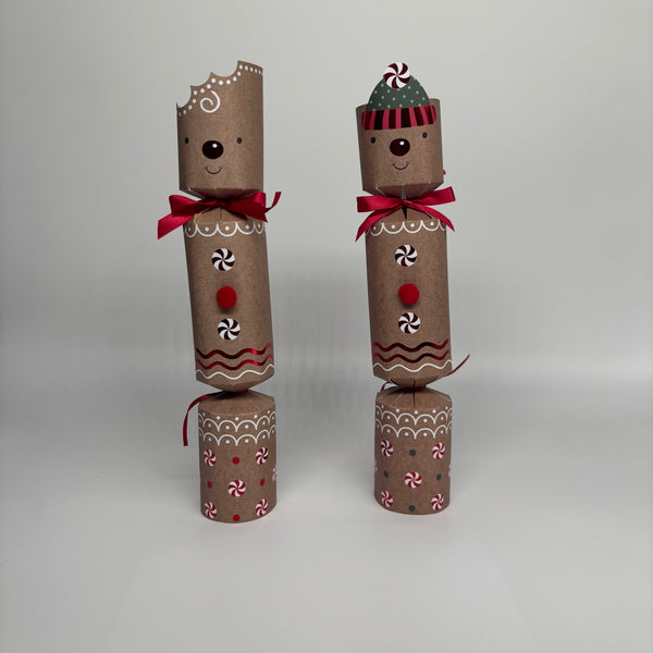 HARVEY & MASON GINGERBREAD SET OF 6 CHRISTMAS CRACKERS BOXED