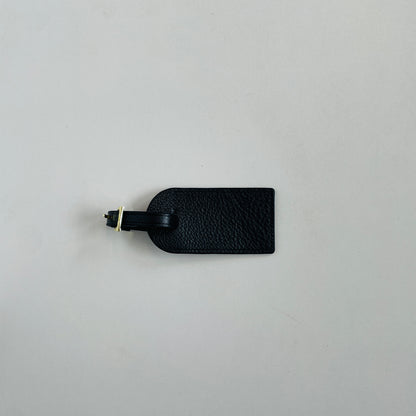 PERSONALISED LEATHER PASSPORT COVER AND LUGGAGE TAG SET BLACK
