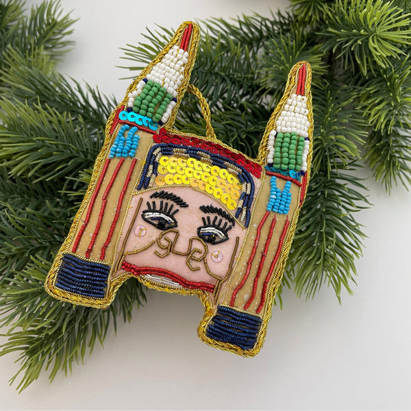 LUNA PARK BEADED CHRISTMAS TREE ORNAMENT