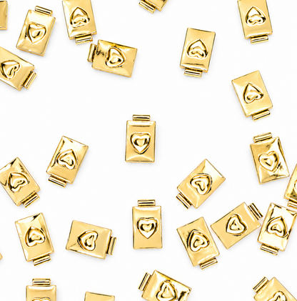 GOLD PLATE HEART CHARM PENDANT