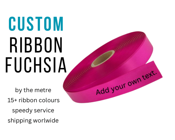 CUSTOM PRINT RIBBON FUCHSIA