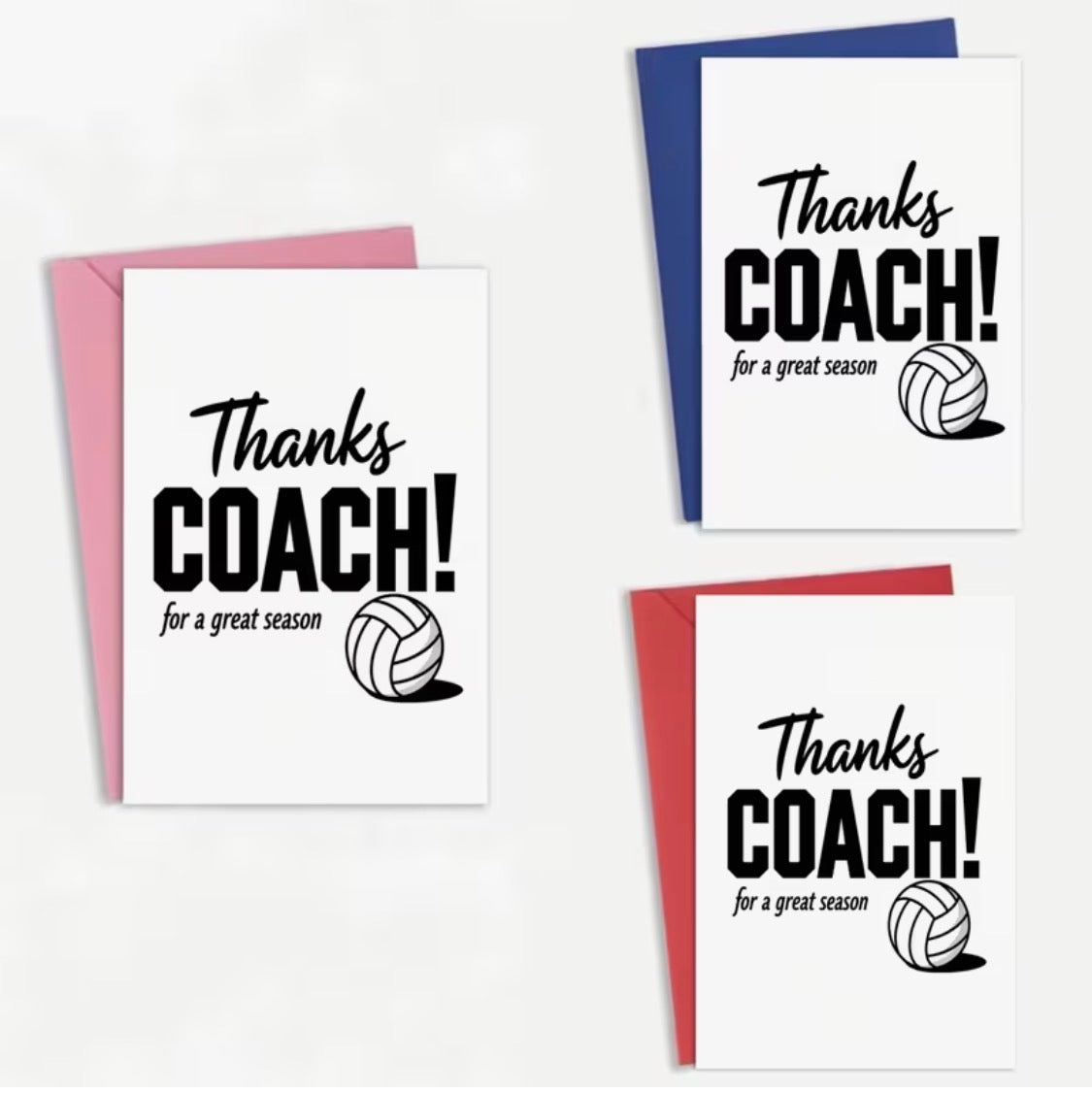 THANKS COACH FOR A GREAT SEASON CARD
