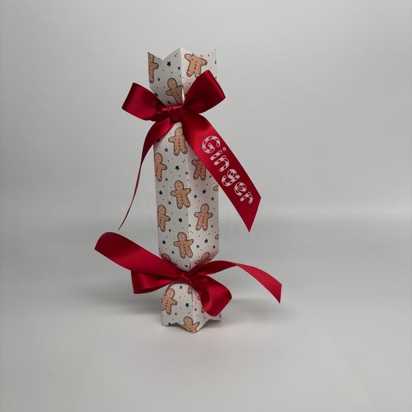 PERSONALISED CHRISTMAS CRACKERS GINGERBREAD