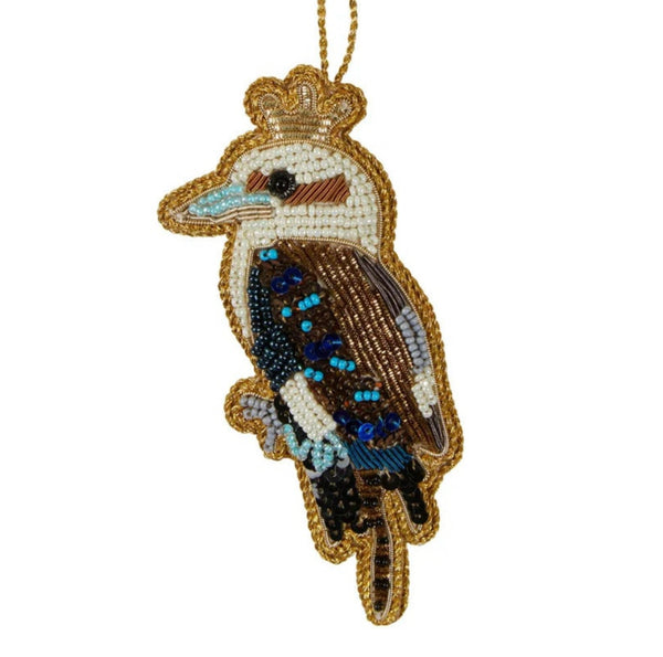KOOKABURRA BEADED CHRISTMAS TREE ORNAMENT