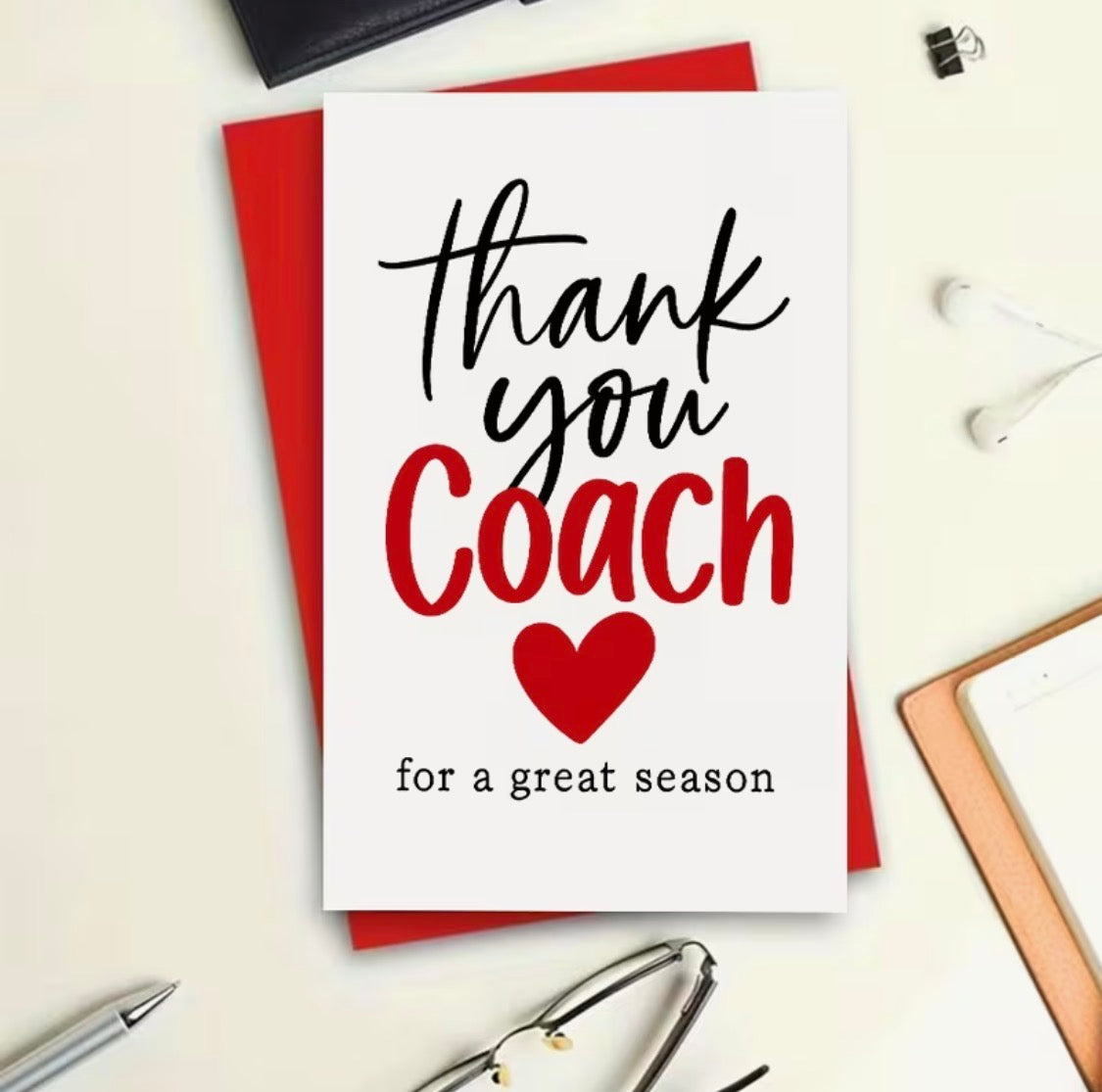 THANK YOU COACH CARD