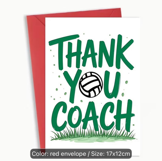 THANK YOU COACH CARD