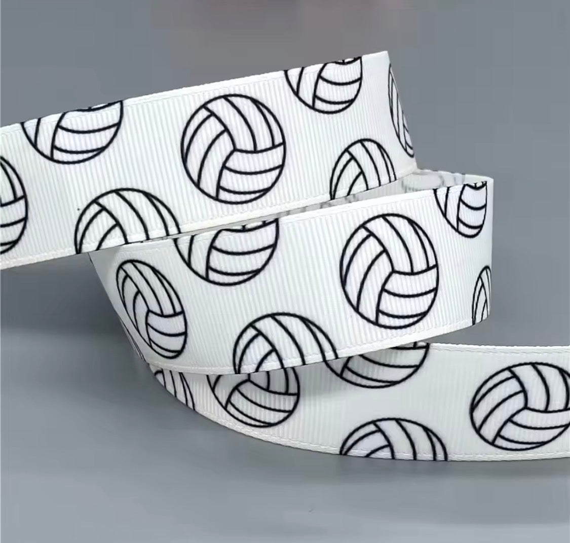NETBALL RIBBON 25MM GROSGRAIN SOLD BY THE METRE