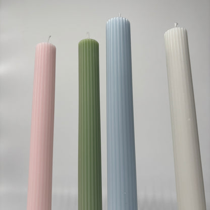 FLUTED COLUMN CANDLES 27cm