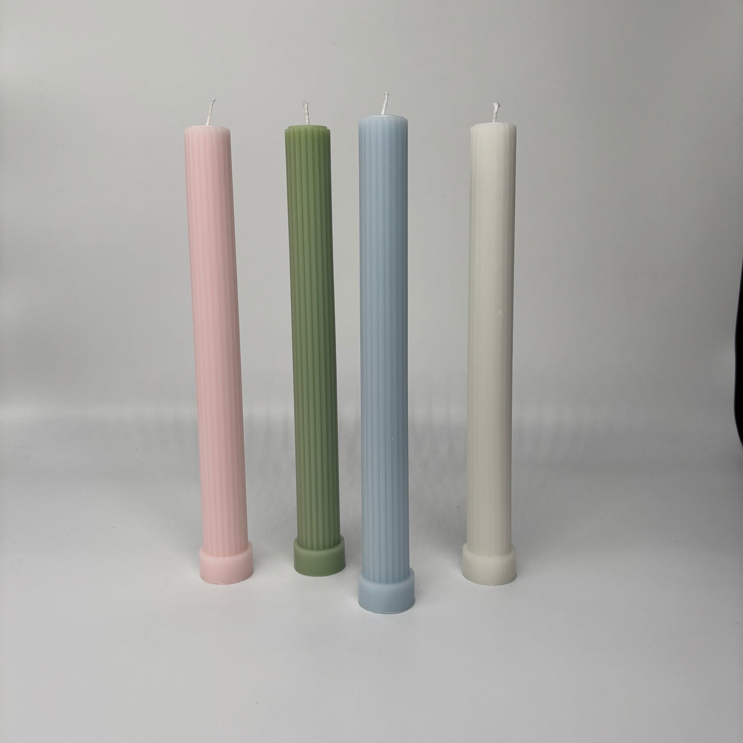 FLUTED COLUMN CANDLES 27cm
