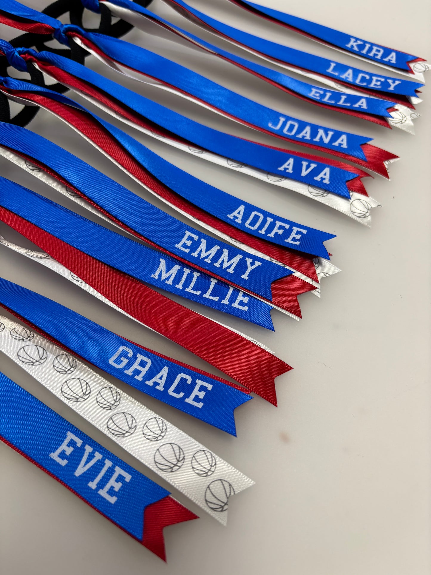 BASKETBALL RIBBONS SET OF 3