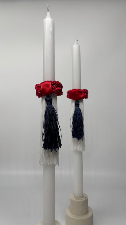 Evzone Navy Tassel Easter Palm Sunday Candle Lambatha Orthodox Easter
