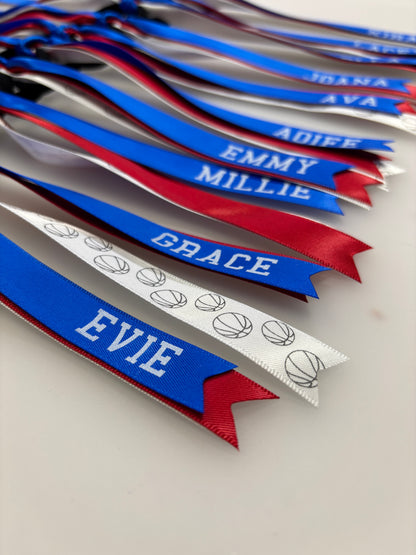 BASKETBALL RIBBONS SET OF 3