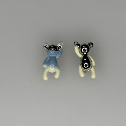 HANGING TEDDY BEARS PINK CHARM PENDANT