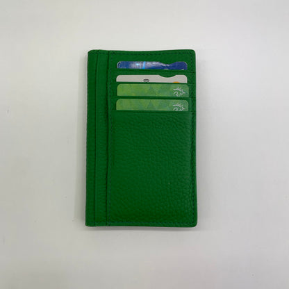 EMBOSSED PERSONALISED LEATHER MINI WALLET CARDHOLDER