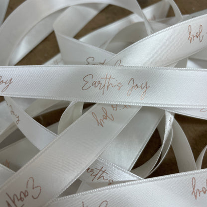 CUSTOM PRINT RIBBON WHITE
