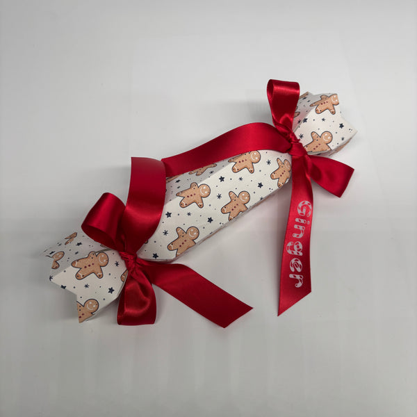 PERSONALISED CHRISTMAS CRACKERS GINGERBREAD