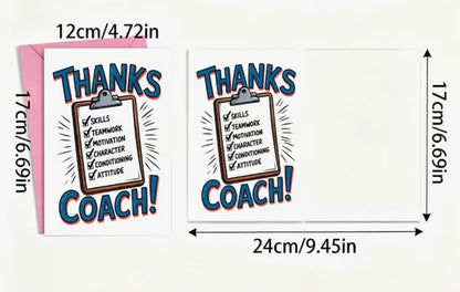 THANKS COACH CARD